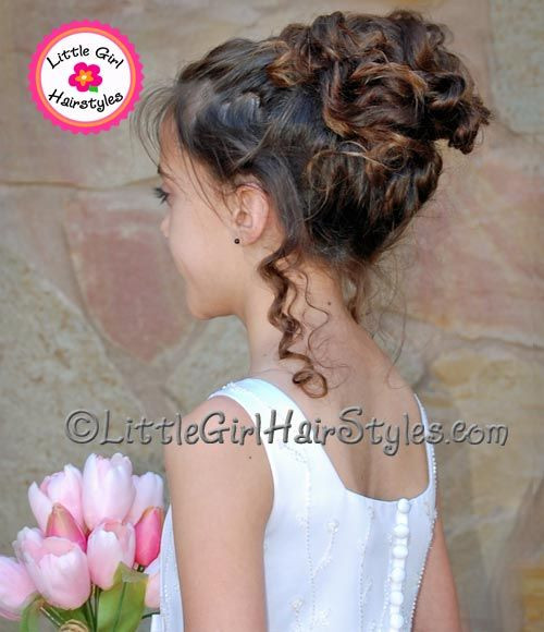 Best ideas about Updo Hairstyles For Girls
. Save or Pin 41 best images about little girl updo on Pinterest Now.