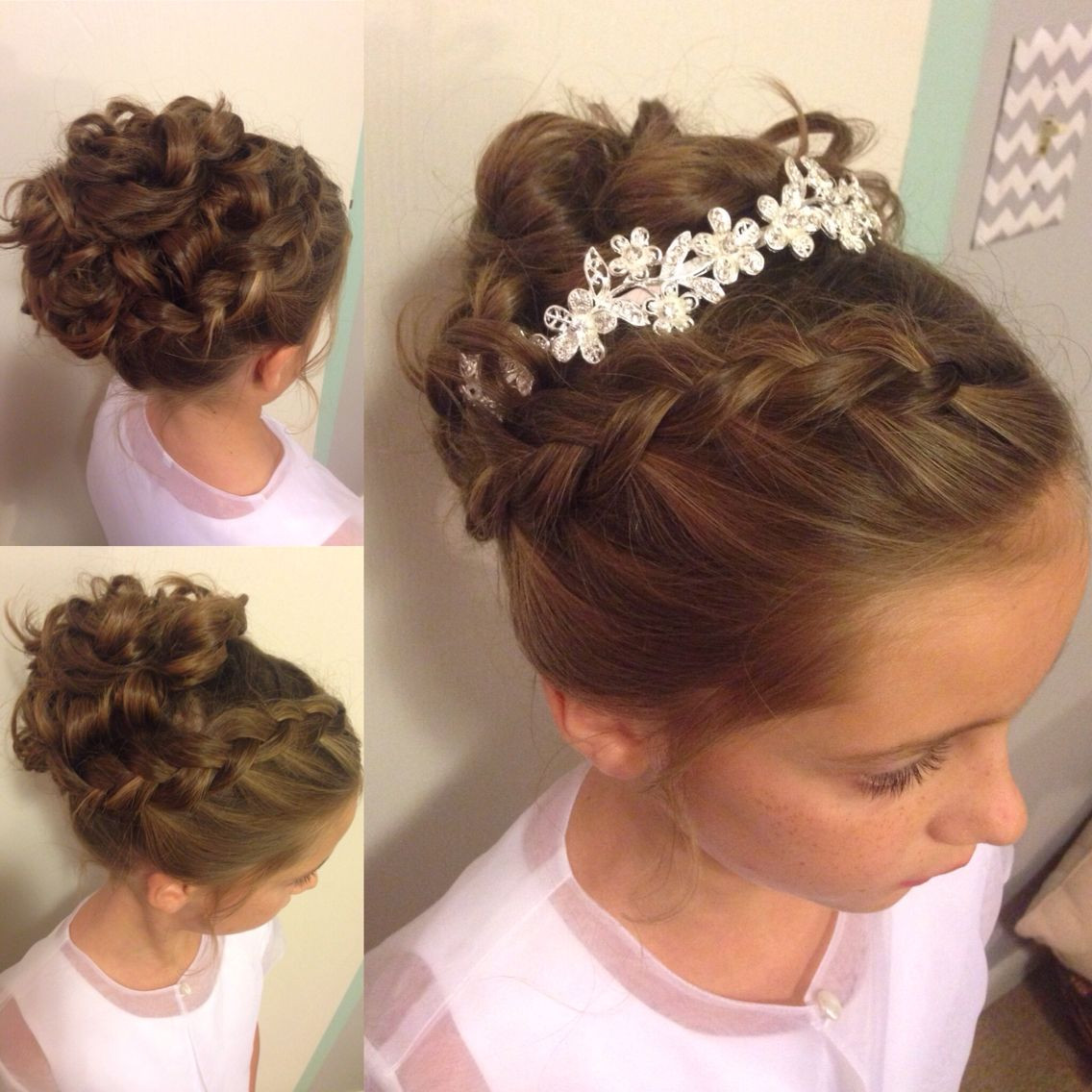 Best ideas about Updo Hairstyles For Girls
. Save or Pin Little girl updo Wedding hairstyle Instagram Now.