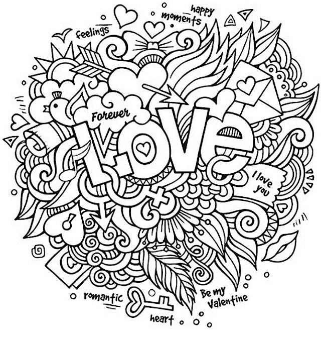 Best ideas about Valentine Coloring Pages For Teens
. Save or Pin Valentines Day Coloring Pages for Adults Best Coloring Now.