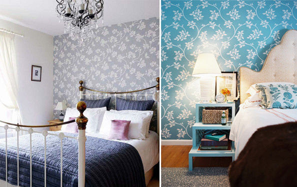 Best ideas about Wallpaper Accent Wall Bedroom
. Save or Pin Wallpaper for the Bedroom Behind the Bed The Inspired Room Now.