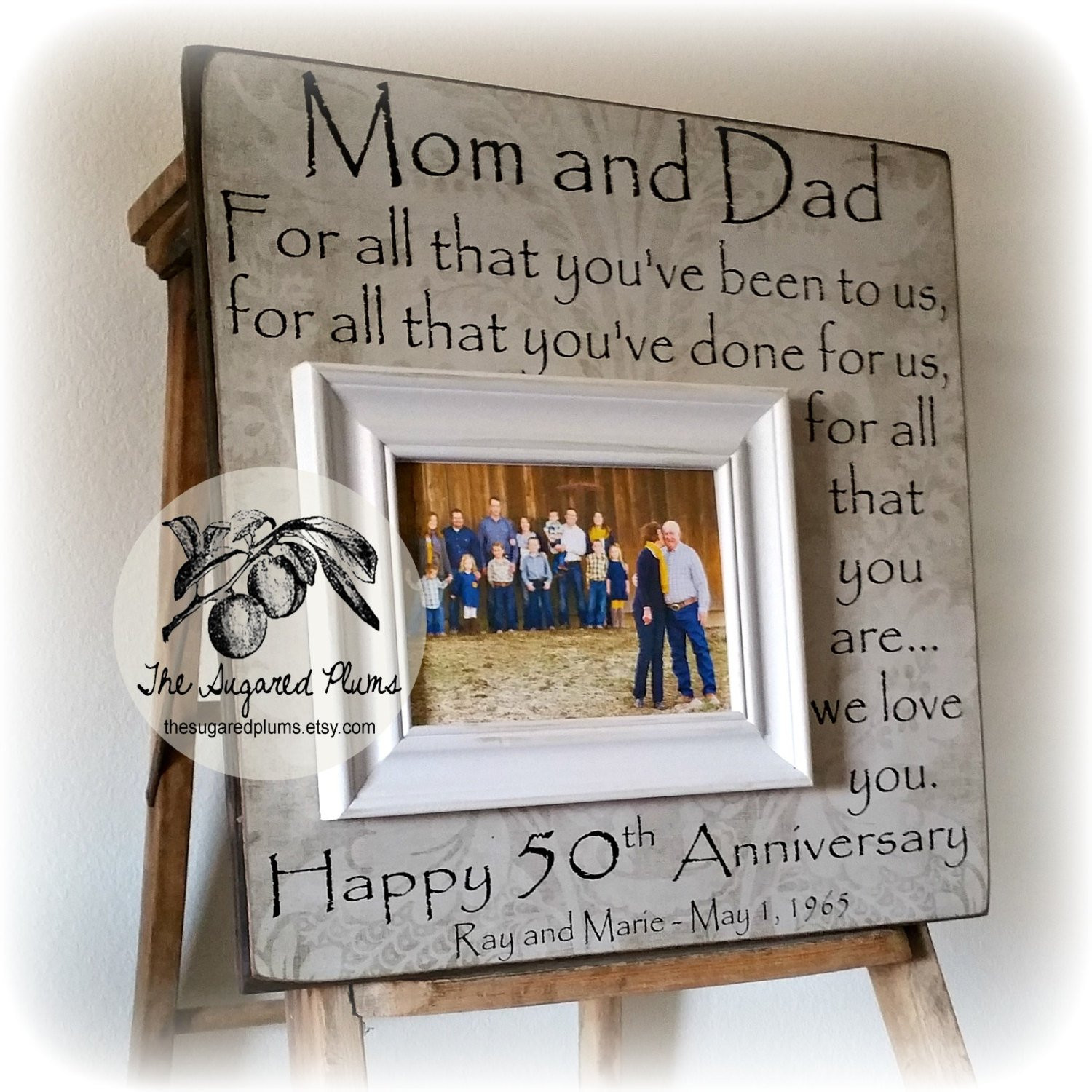 Best ideas about Wedding Anniversary Gift Ideas For Parents
. Save or Pin 50th Anniversary Gifts Parents Anniversary Gift by Now.