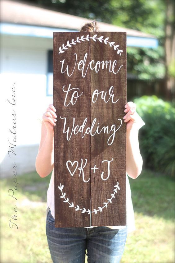 Best ideas about Wedding Signs DIY
. Save or Pin 25 Awesome Wedding Wel e Signs to Rock Now.