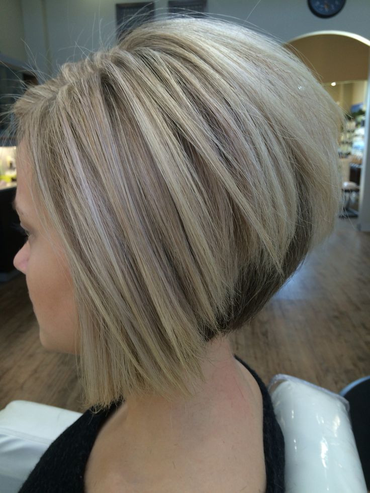 Best ideas about Wedged Bob Haircuts
. Save or Pin Cool blonde color and sharp inverted Bob I created Now.