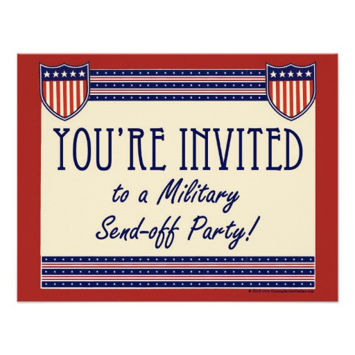 Best ideas about When To Send Out Birthday Invitations
. Save or Pin Personalized Military Invitations Now.