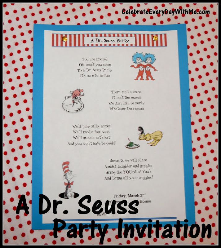 Best ideas about When To Send Out Birthday Invitations
. Save or Pin Send a Dr Seuss Party Invitation Now.