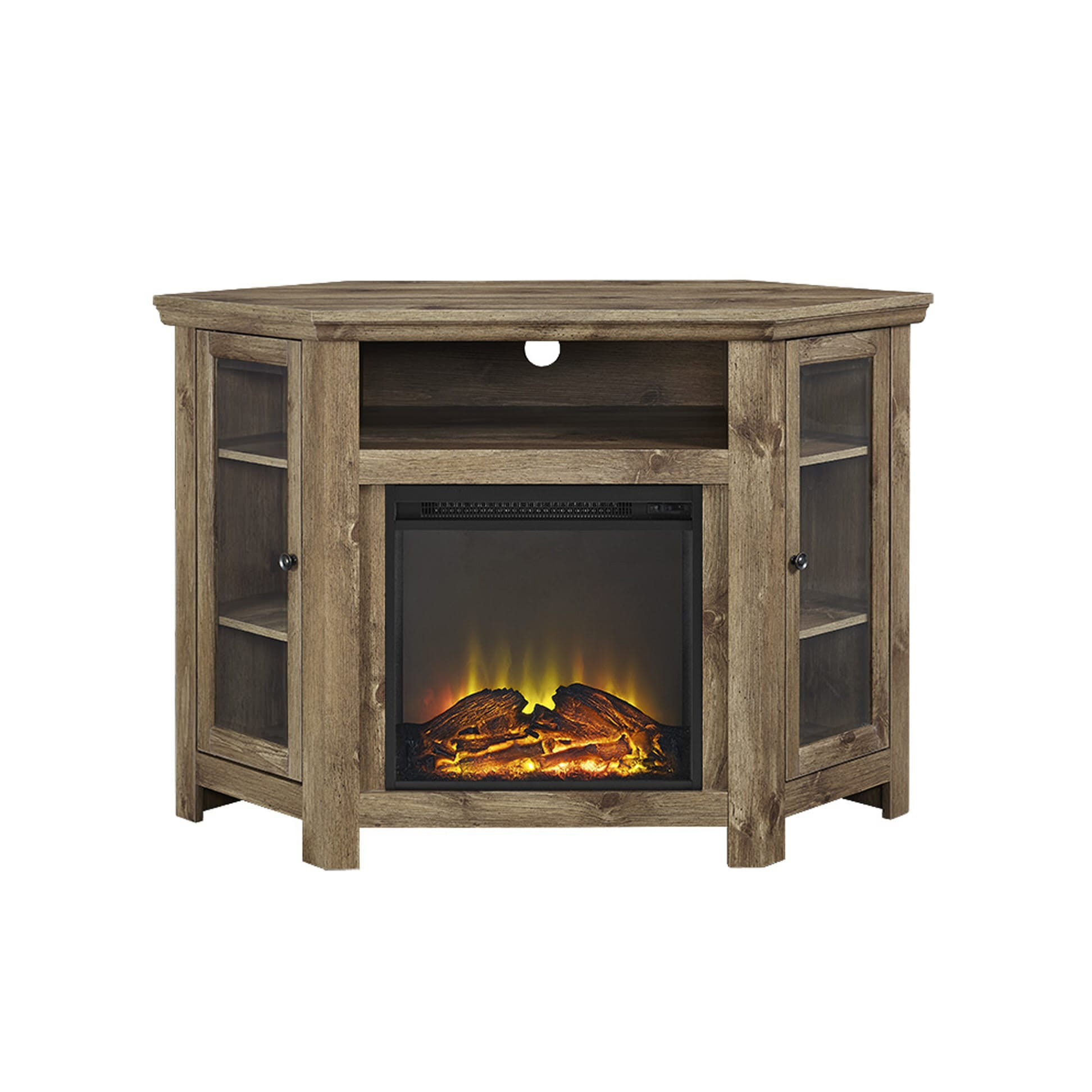 Best ideas about White Corner Fireplace Tv Stand
. Save or Pin Jackson 48 Inch Corner Fireplace TV Stand Barnwood by Now.