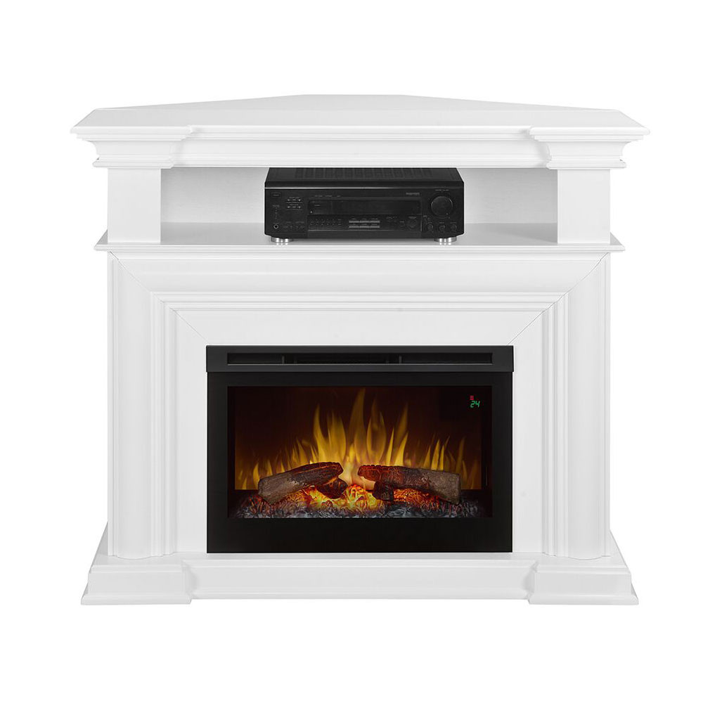 Best ideas about White Corner Fireplace Tv Stand
. Save or Pin Colleen wall or Corner Electric Fireplace Media Console in Now.