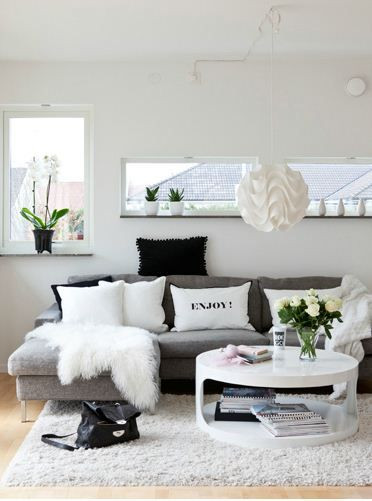 Best ideas about White Living Room
. Save or Pin 48 Black and White Living Room Ideas Decoholic Now.