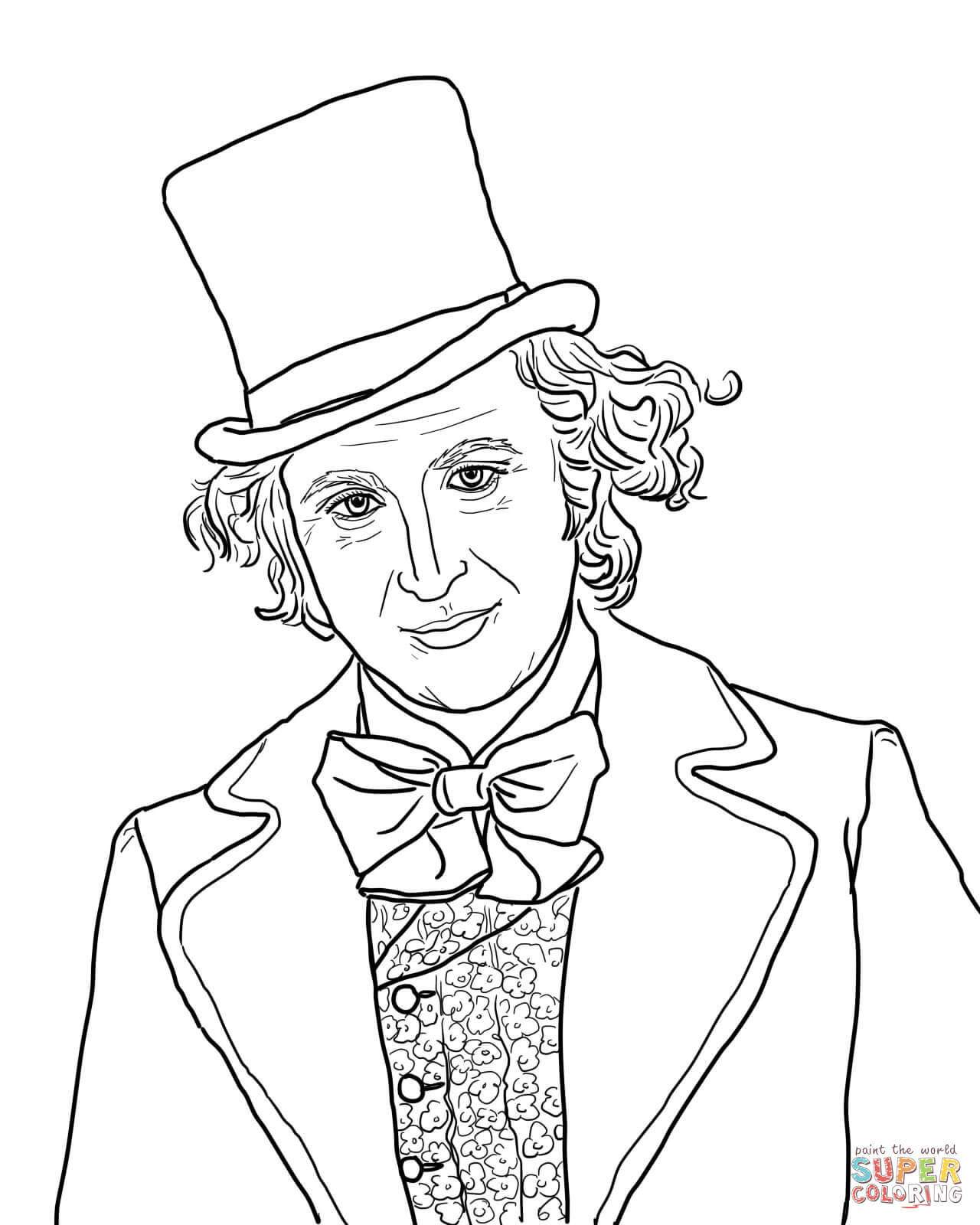 Best ideas about Willy Wonka Coloring Pages
. Save or Pin Willy Wonka with Gene Wilder coloring page Now.