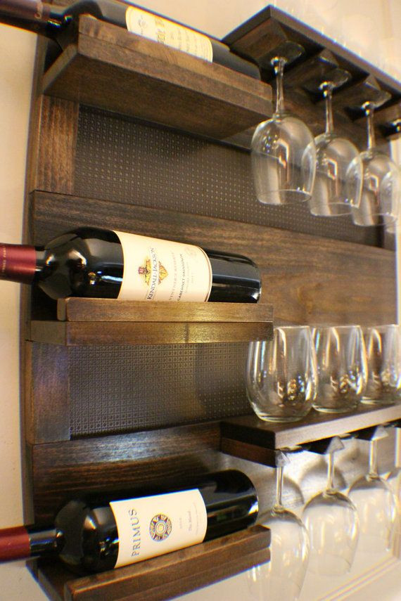 Best ideas about Wine Rack Wall Cabinet
. Save or Pin Stunning Dark Cherry Stained Wall Mounted Wine and Liquor Now.