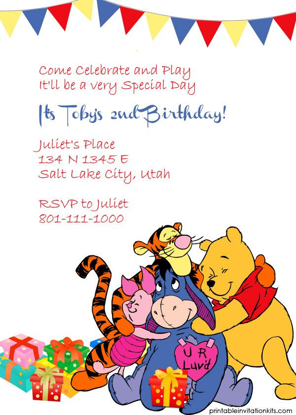 Best ideas about Winnie The Pooh Birthday Invitations
. Save or Pin Pin de wanda morales en Imprimibles Now.