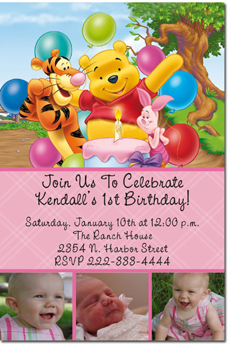 Best ideas about Winnie The Pooh Birthday Invitations
. Save or Pin Winnie the Pooh Birthday Invitations Candy Wrappers Now.