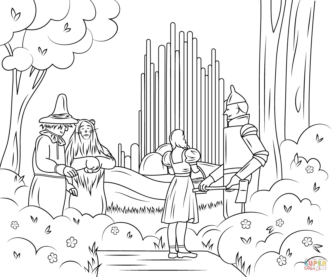 Best ideas about Wizard Of Oz Characters Free Coloring Sheets
. Save or Pin Wizard of Oz Emerald City coloring page Now.