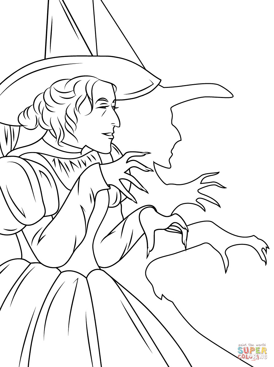 Best ideas about Wizard Of Oz Characters Free Coloring Sheets
. Save or Pin Wizard of Oz Wicked Witch coloring page Now.