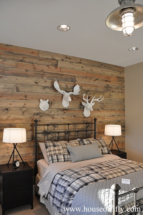 Best ideas about Wood Accent Wall Bedroom
. Save or Pin Wood Accent Wall Country bedroom House of Fifty Now.