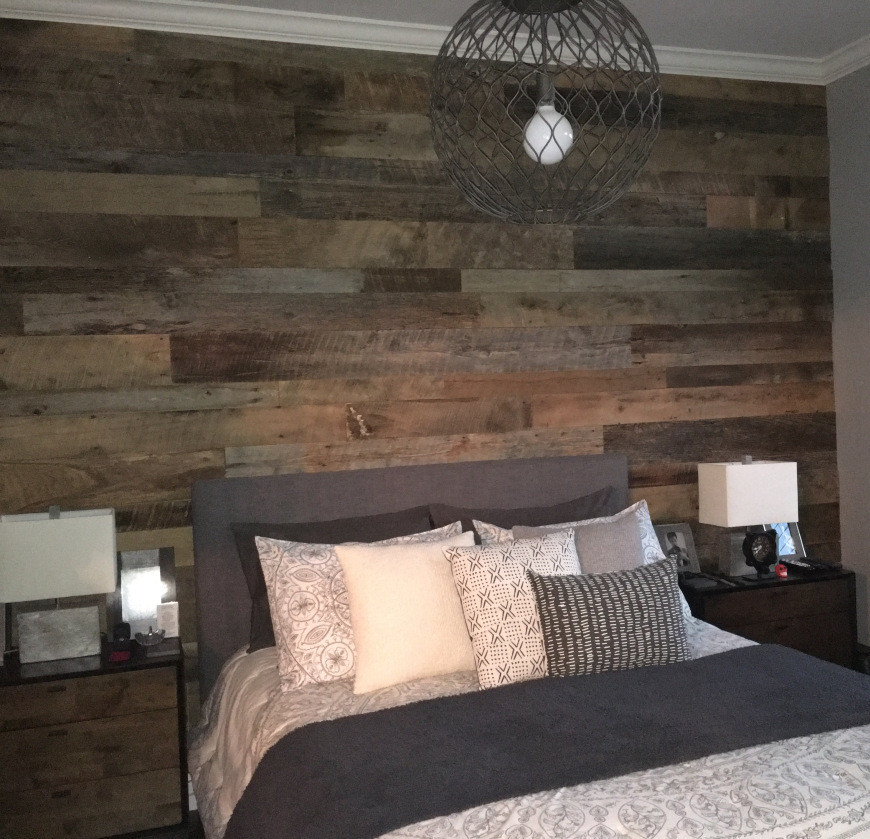 Best ideas about Wood Accent Wall Bedroom
. Save or Pin Kristy s Master Bedroom Reclaimed Wood Accent Wall Now.