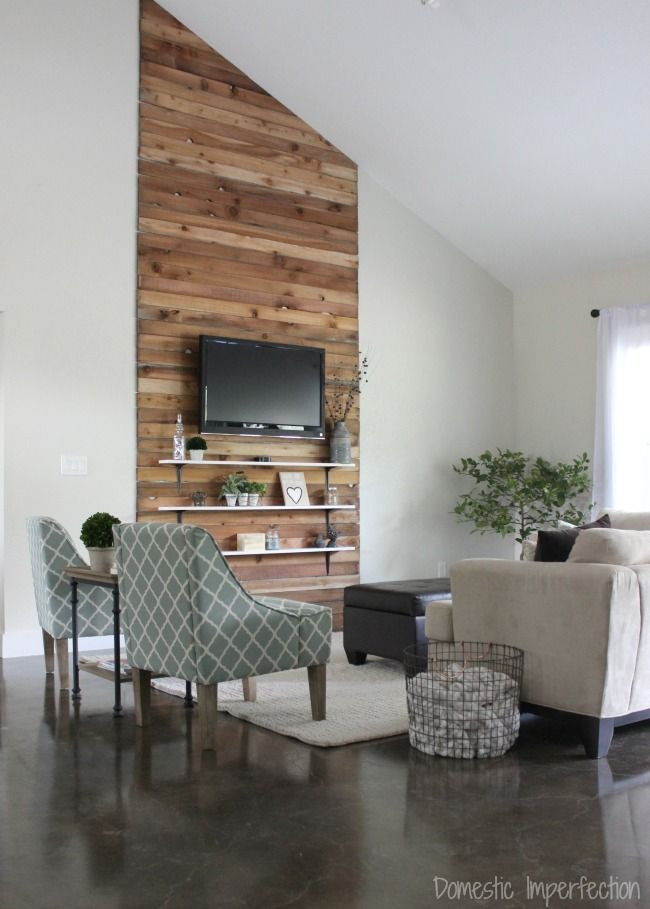Best ideas about Wood Accent Wall Living Room
. Save or Pin Eric and Kelsey’s Bud Living Room Makeover Now.