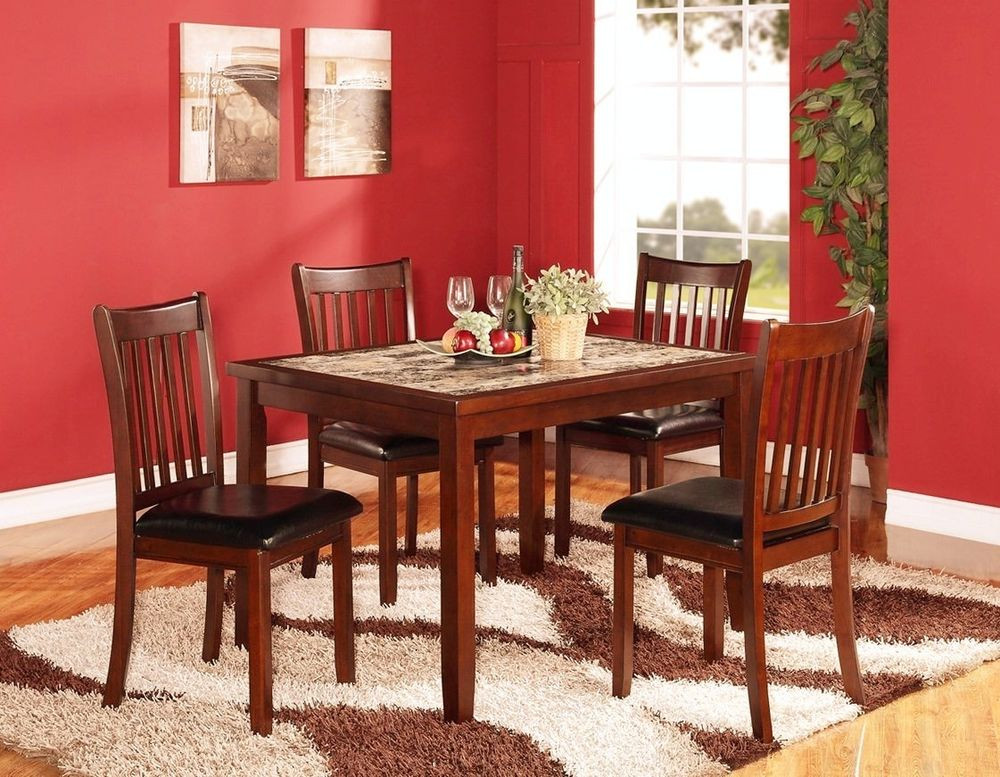 Best ideas about Wood Dining Table Set
. Save or Pin 5PC Modern Dark Cappuccino Finish Solid Wood Dining Set Now.