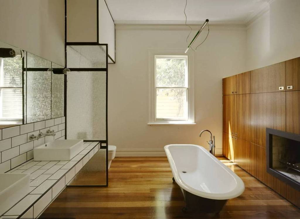 Best ideas about Wood Floor In Bathroom
. Save or Pin 15 Stunning Bathroom With Hardwood Flooring Now.