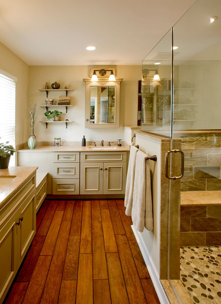 Best ideas about Wood Floor In Bathroom
. Save or Pin Rustic Bathrooms Designs & Remodeling Now.