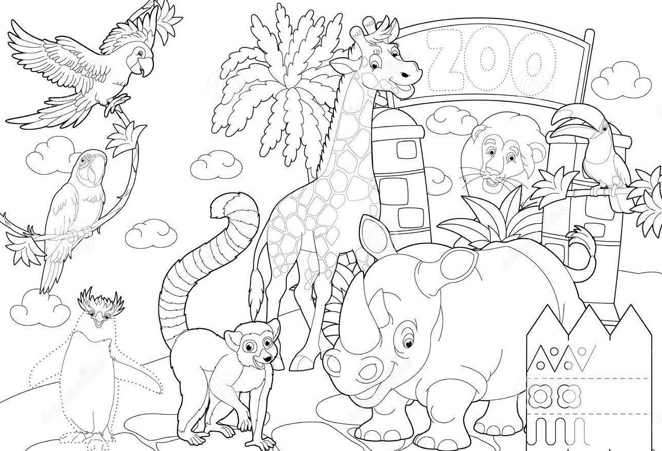 Best ideas about Zoo Animals Printable Coloring Pages
. Save or Pin Zoo Entrance Coloring Page grig3 Now.