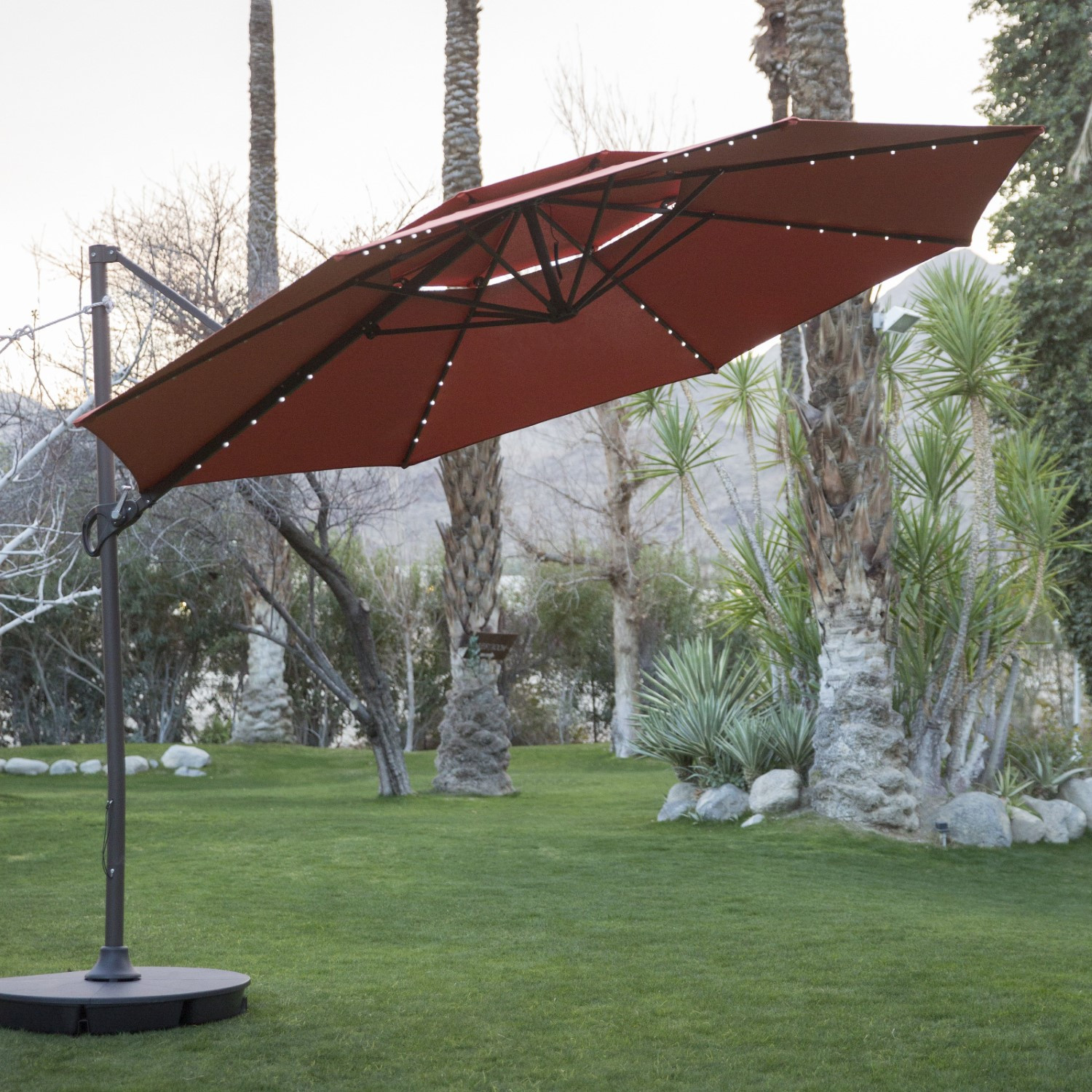 Best ideas about 11 Foot Patio Umbrella
. Save or Pin Coral Coast 11 ft Steel Lighted fset Olefin Patio Now.