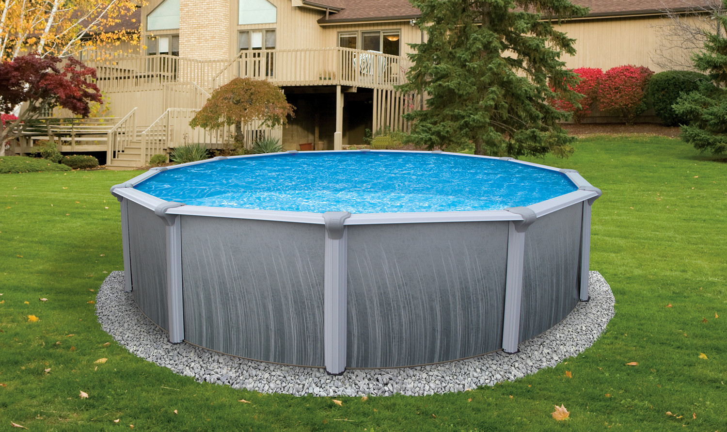 Best ideas about 18 Foot Above Ground Pool
. Save or Pin Bluewave NB2612 Martinique 18 Ft Round 52 In High Now.