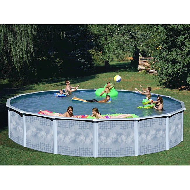 Best ideas about 18 Foot Above Ground Pool
. Save or Pin Shop Quest 27 foot All in 1 Ground Swimming Pool Kit Now.