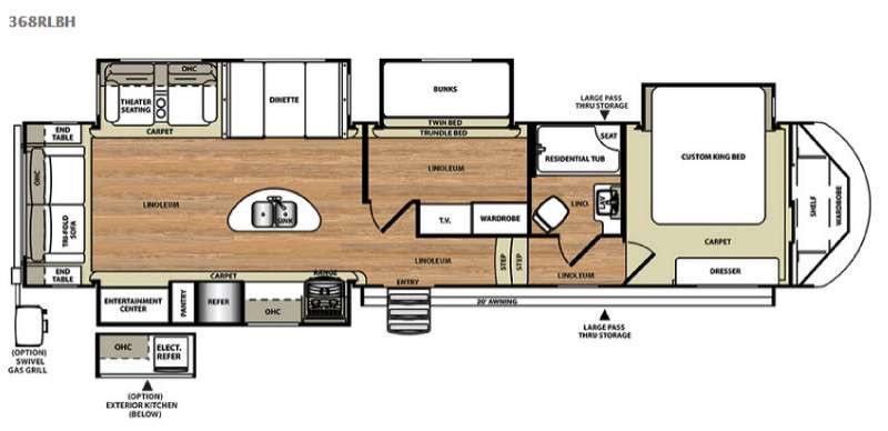 Best ideas about 2 Bedroom 5Th Wheel
. Save or Pin Used 2016 Forest River RV Salem Hemisphere Lite 368RLBH Now.