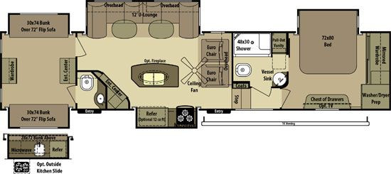 Best ideas about 2 Bedroom 5Th Wheel
. Save or Pin 2 bedroom fifth wheel floorplans Google Search Now.