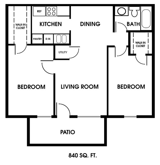 Best ideas about 2 Bedroom Apartment Floor Plans
. Save or Pin Clearview Apartments Mobile Alabama 2 bedroom floor plan Now.