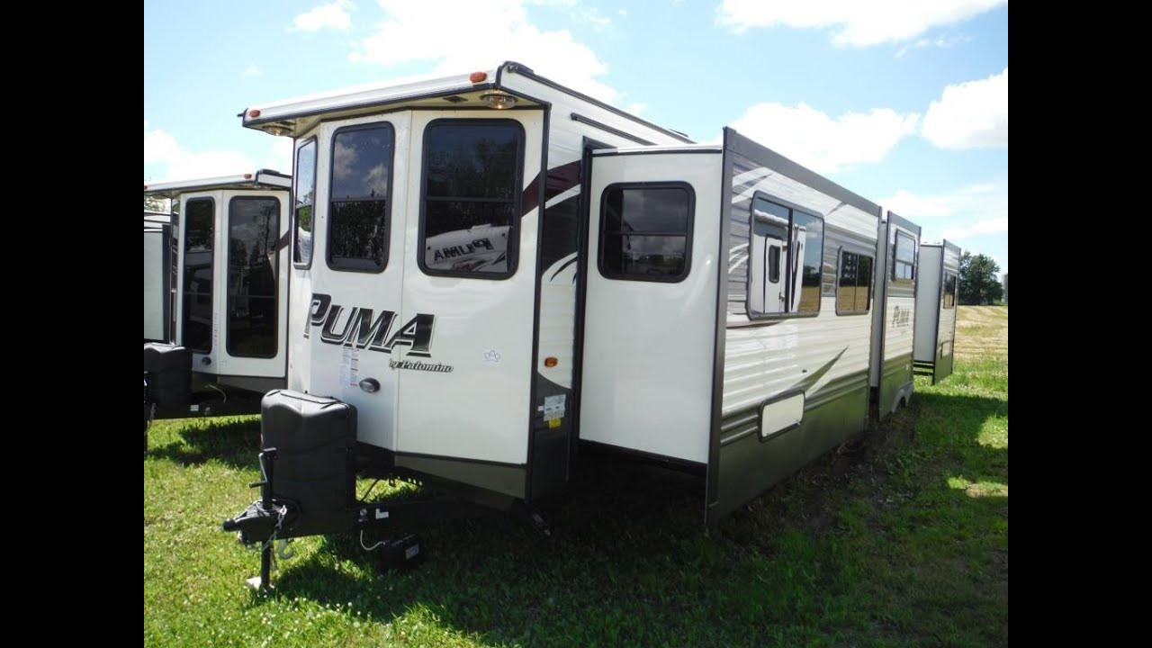 Best ideas about 2 Bedroom Rv
. Save or Pin 2016 Puma 39BHT 2 bedroom Park Model Trailer Camp Out RV Now.