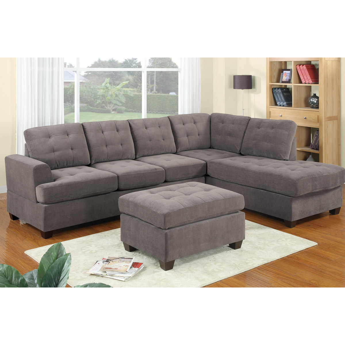 Best ideas about 2 Piece Sectional Sofa
. Save or Pin Poundex Furniture F7137 Bobkona Two Piece Sectional Sofa Now.