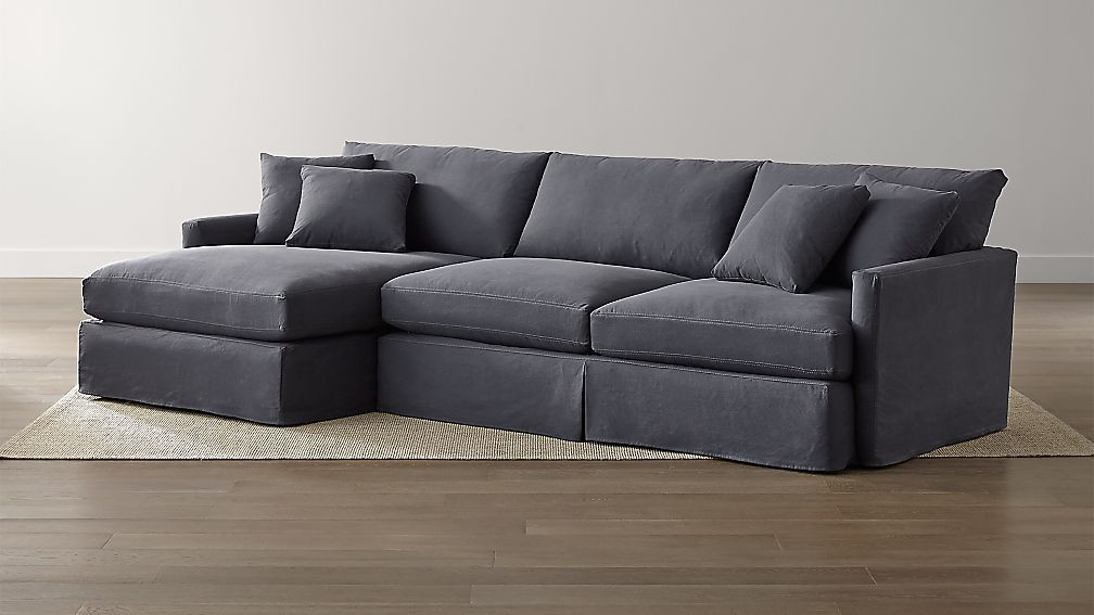 Best ideas about 2 Piece Sectional Sofa
. Save or Pin Lounge II Slipcovered Denim Sectional Now.