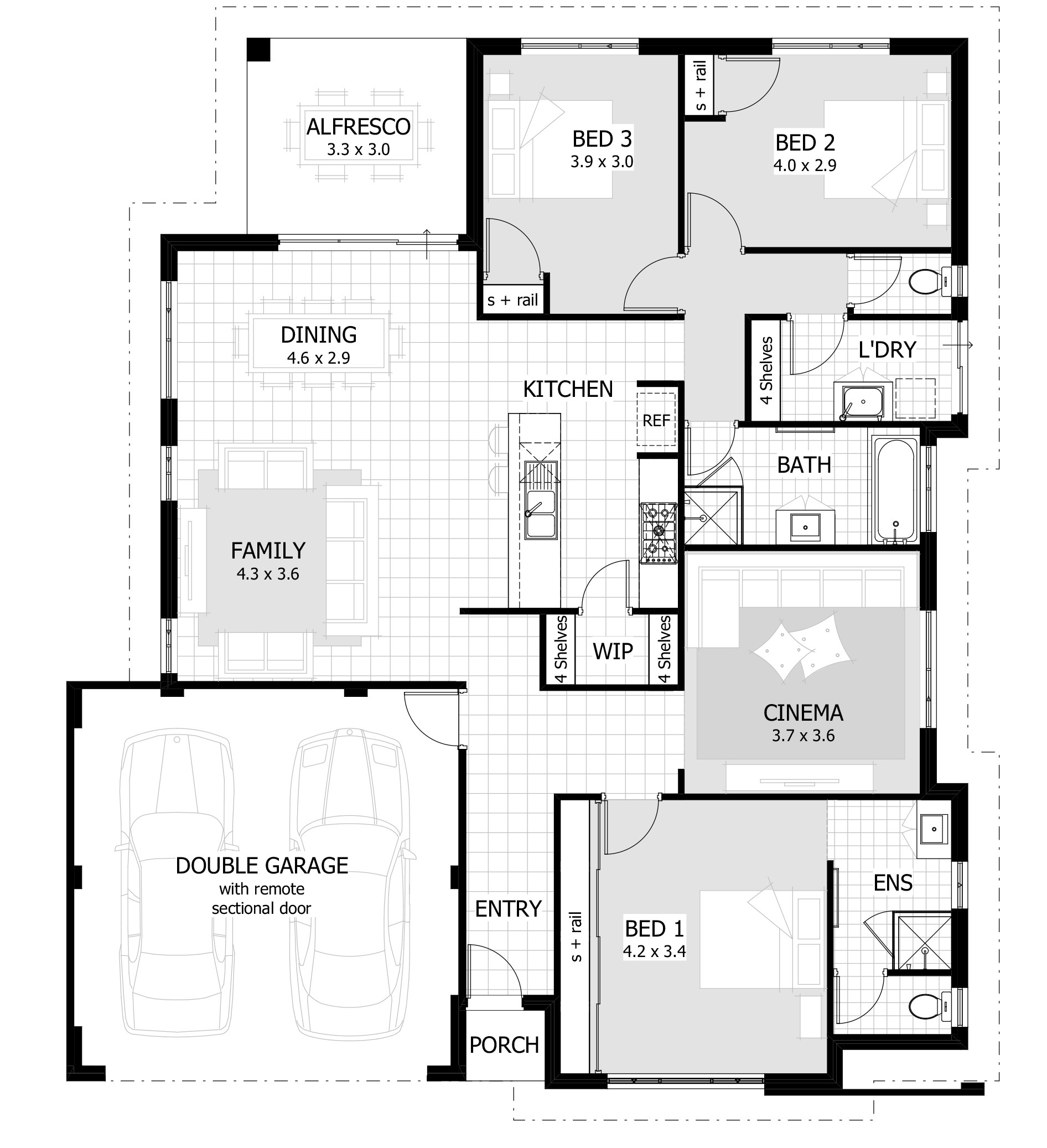 Best ideas about 3 Bedroom House Floor Plans
. Save or Pin 3 Bedroom House Plans & Home Designs Now.