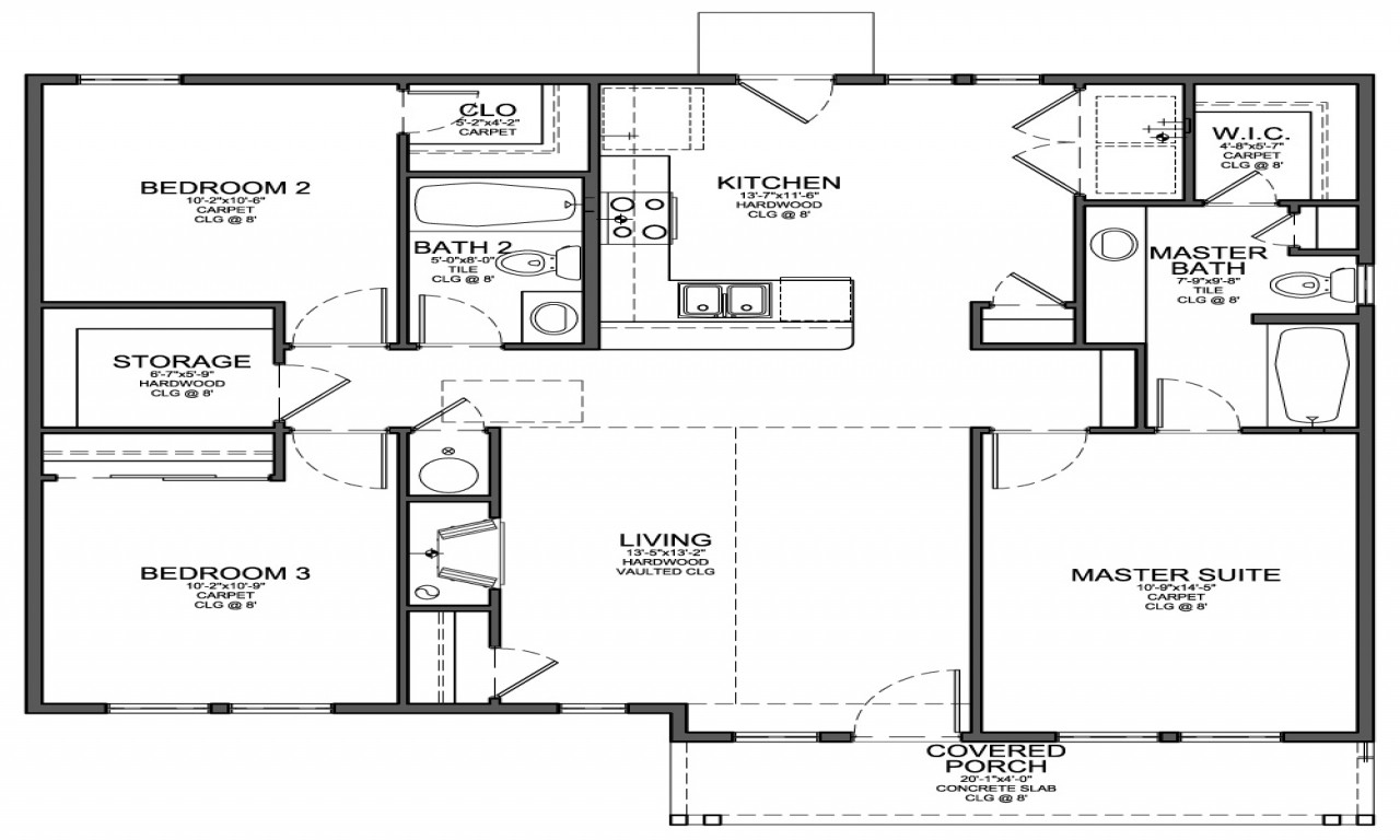 Best ideas about 3 Bedroom House Floor Plans
. Save or Pin Small 3 Bedroom House Floor Plans Google House Plans Three Now.