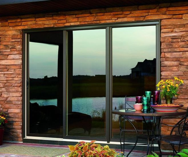 Best ideas about 3 Panel Sliding Patio Door
. Save or Pin Bronze Fiberglass 3 Panel Sliding Patio Door with Low E Now.