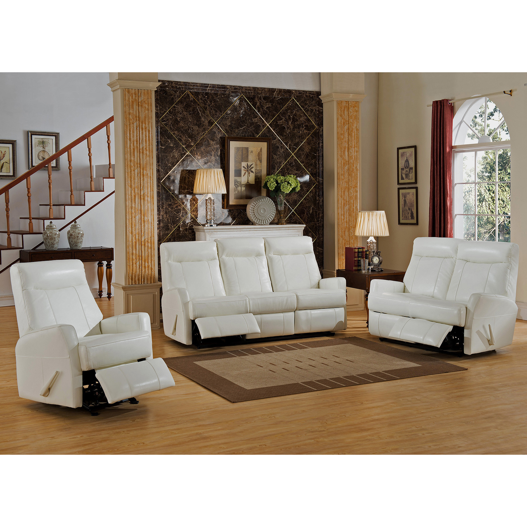Best ideas about 3 Piece Living Room Set
. Save or Pin Amax Toledo 3 Piece Leather Living Room Set Now.