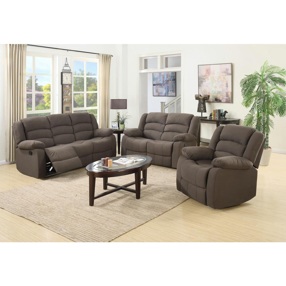 Best ideas about 3 Piece Living Room Set
. Save or Pin Ellis Contemporary Microfiber 3 Piece Living Room Set Now.