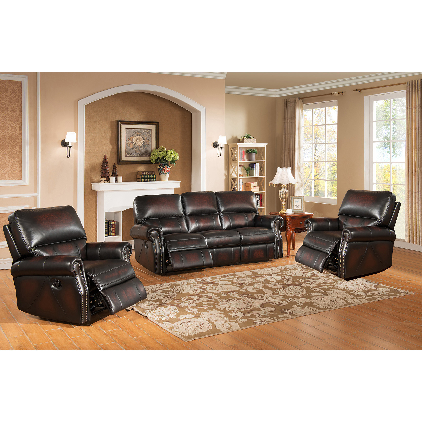 Best ideas about 3 Piece Living Room Set
. Save or Pin Amax Nevada 3 Piece Leather Living Room Set & Reviews Now.