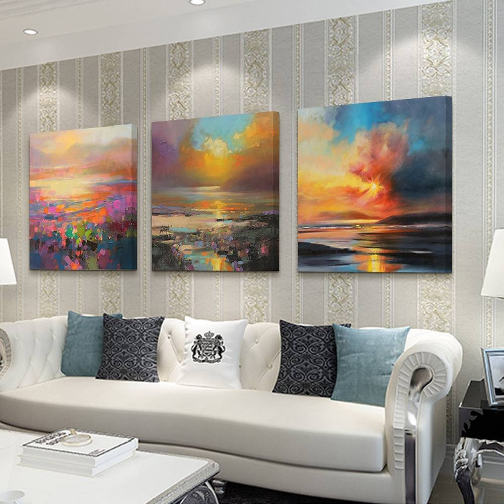 Best ideas about 3 Piece Wall Art
. Save or Pin 2018 Latest 3 Piece Abstract Wall Art Now.