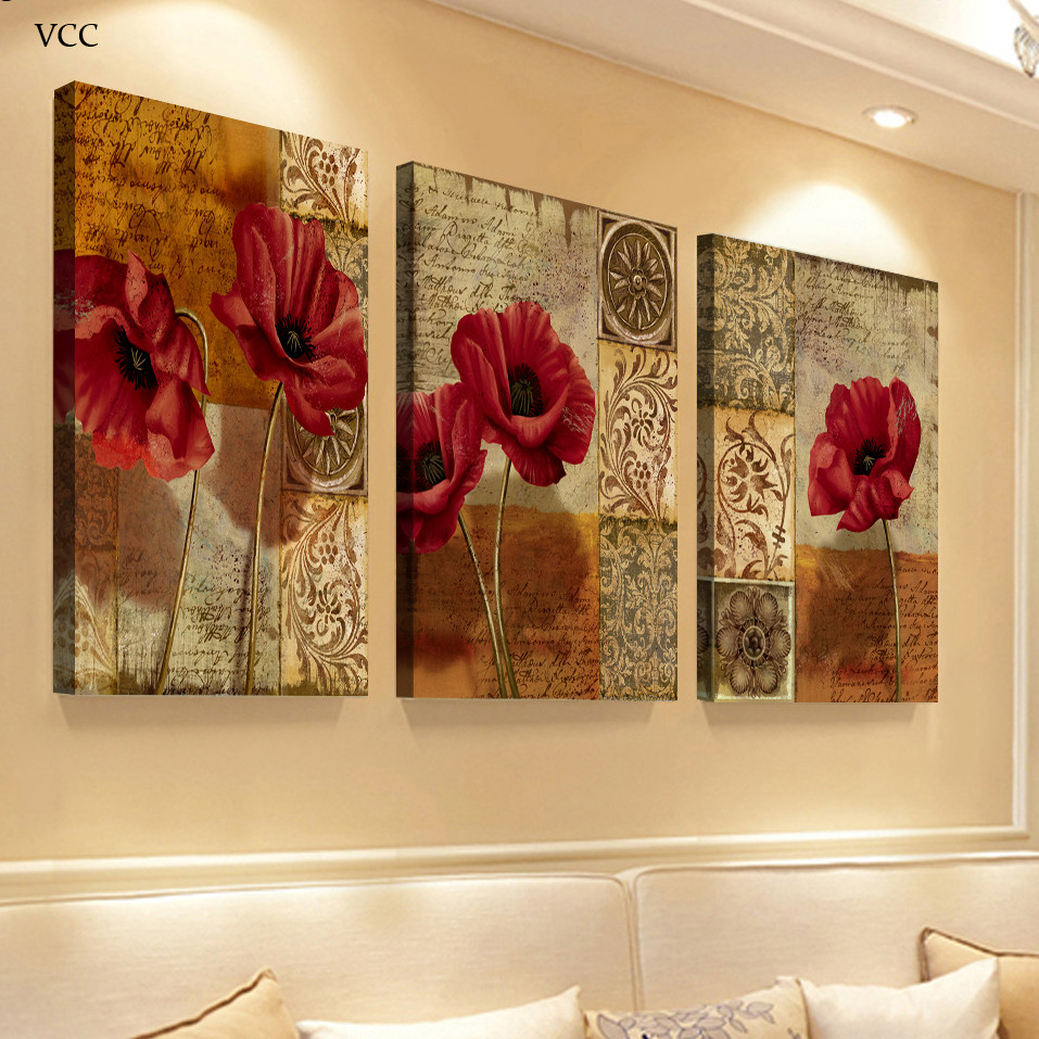 Best ideas about 3 Piece Wall Art
. Save or Pin 3 Piece Canvas Art Flowers Paintings The Wall Wall Art Now.