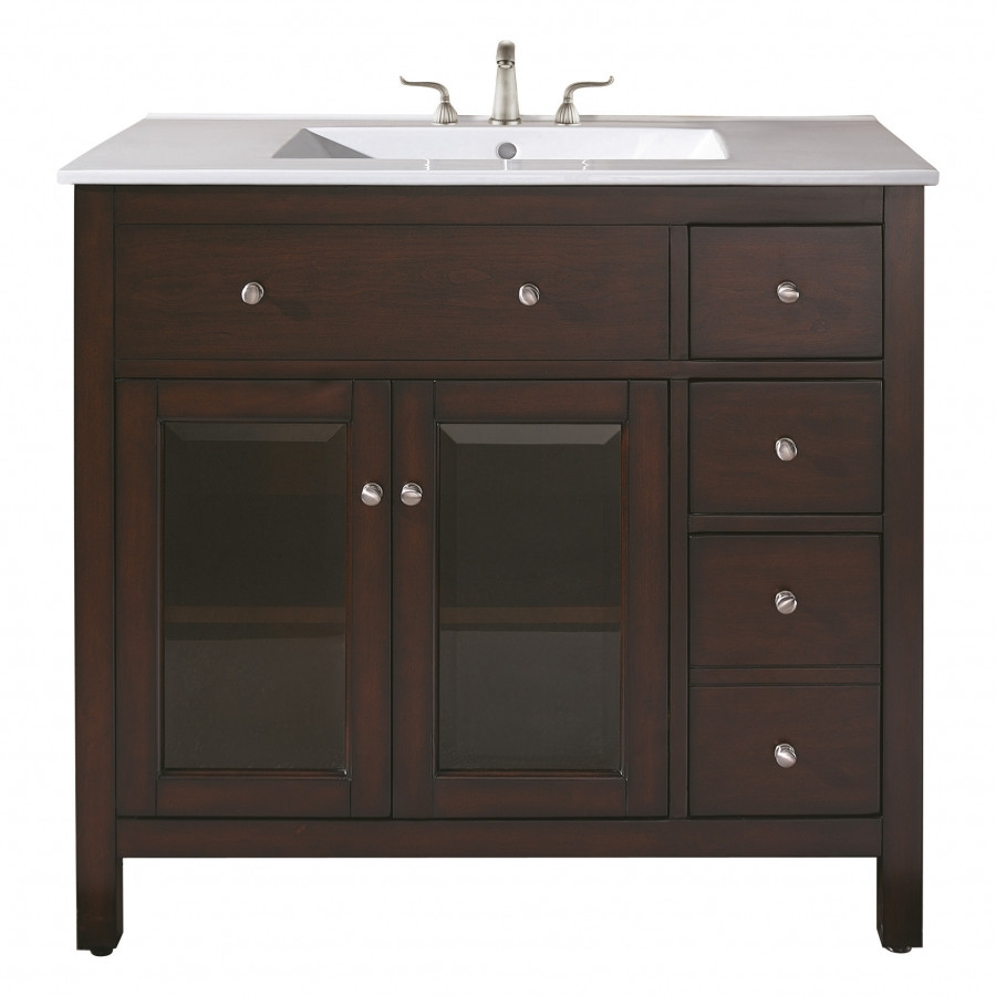 Best ideas about 36 Inch Bathroom Vanity
. Save or Pin 36 Inch Single Sink Bathroom Vanity with Ceramic Now.