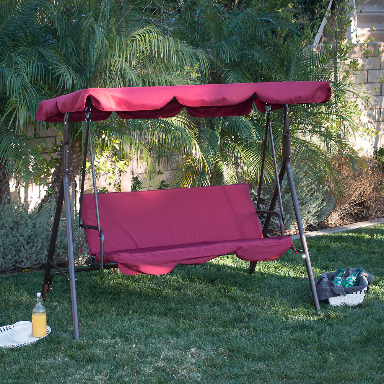 Best ideas about 3Person Patio Swing
. Save or Pin 3 Person Patio Swing Outdoor Canopy Awning Yard Furniture Now.