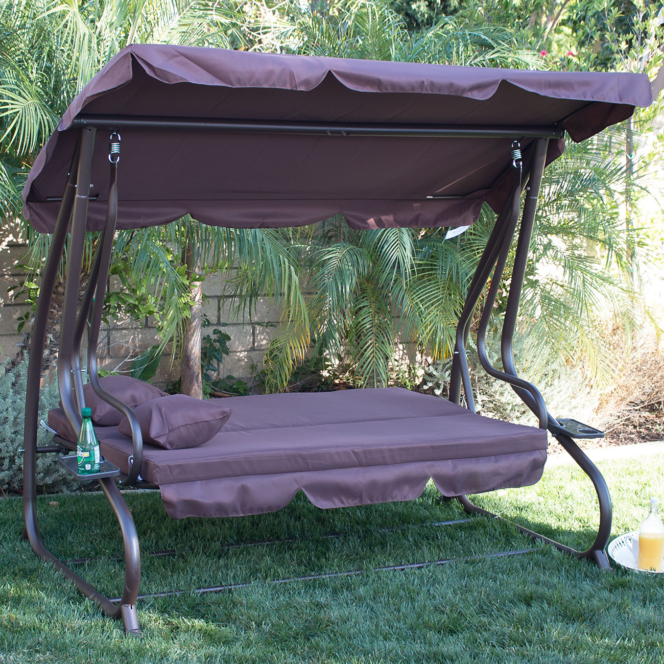 Best ideas about 3Person Patio Swing
. Save or Pin 3 Person Outdoor Swing W Canopy Seat Patio Hammock Now.