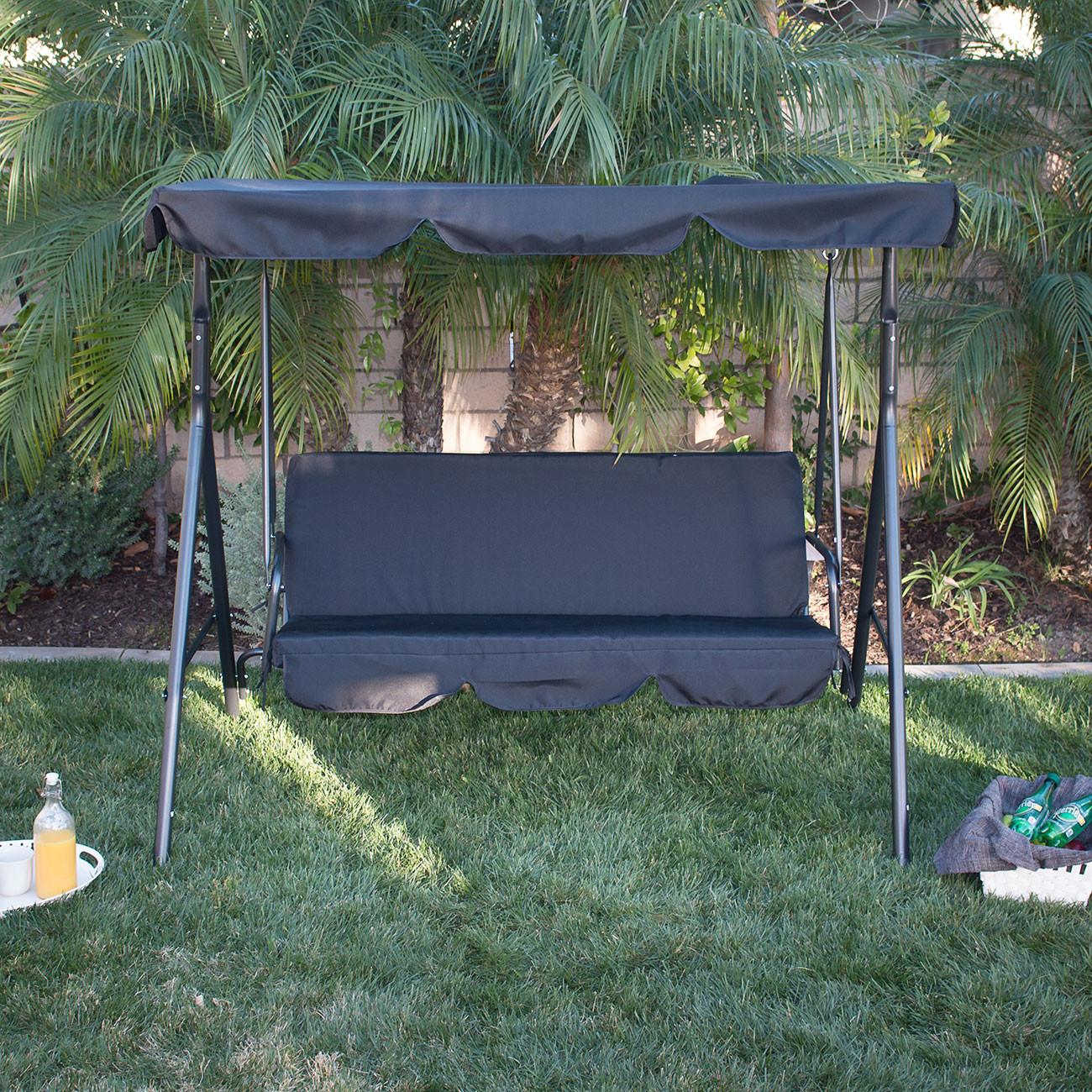 Best ideas about 3Person Patio Swing
. Save or Pin 3 Person Patio Swing Canopy Tilt Awning Hammock Steel Now.