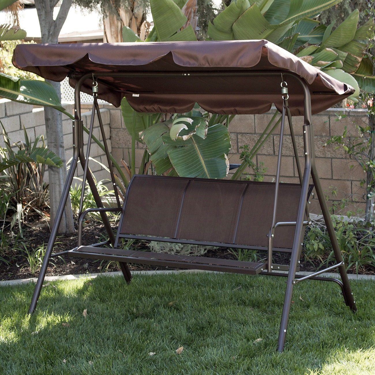 Best ideas about 3Person Patio Swing
. Save or Pin 3 Person Patio Swing Outdoor Canopy Tilt Awning Yard Now.