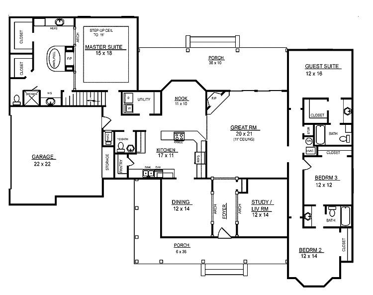 Best ideas about 4 Bedroom Floor Plans
. Save or Pin 4 Room House Plans Now.