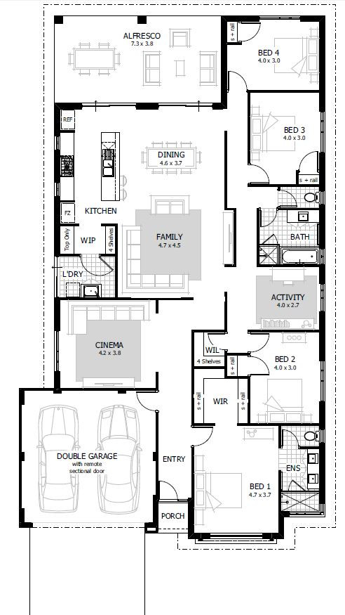The Best Ideas for 4 Bedroom Floor Plans - Best Collections Ever | Home