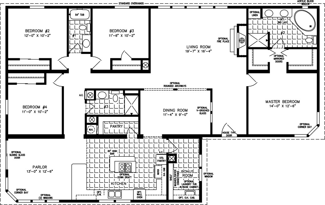 Best ideas about 4 Bedroom Mobile Homes
. Save or Pin Manufactured Homes Floor Plans Now.